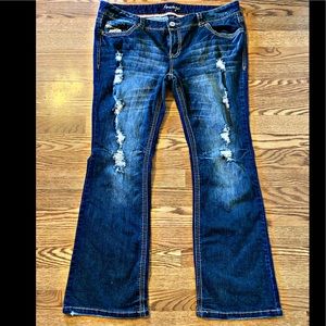 Amethyst Jeans - Destructed Flare 🔥